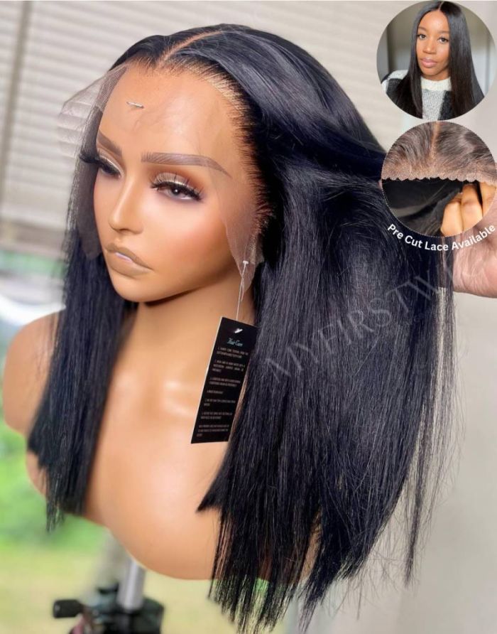 14-20 Inch Straight Middle Part 4 In 1 Pre Everything Glueless Wigs ...