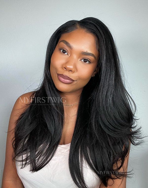 14-20 Inch Straight With Layers 4 In 1 Pre Everything Glueless Wigs ...