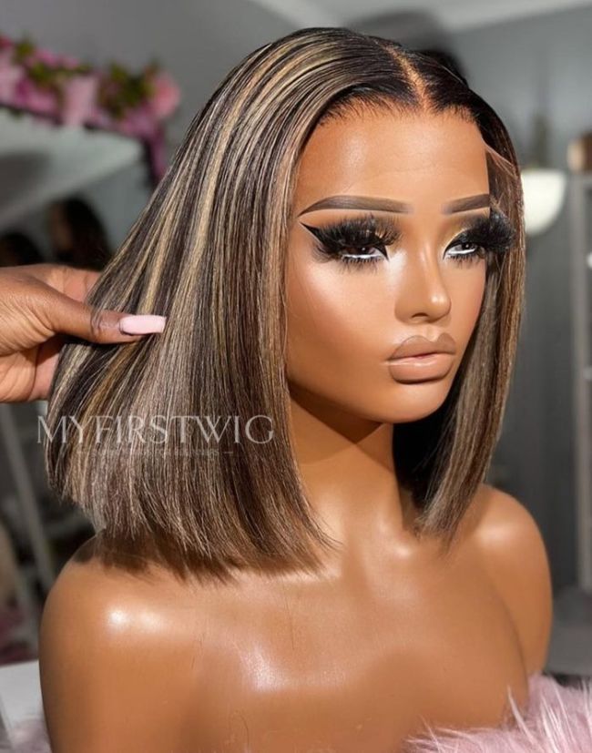 OpHair - Curtain Bangs Wavy Glueless Invisible Lace Wig - OPH028