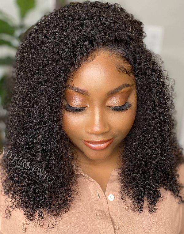 Malaysian Human Hair Long Curly Lace Front Wig - LFC018 – MyFirstWig CA